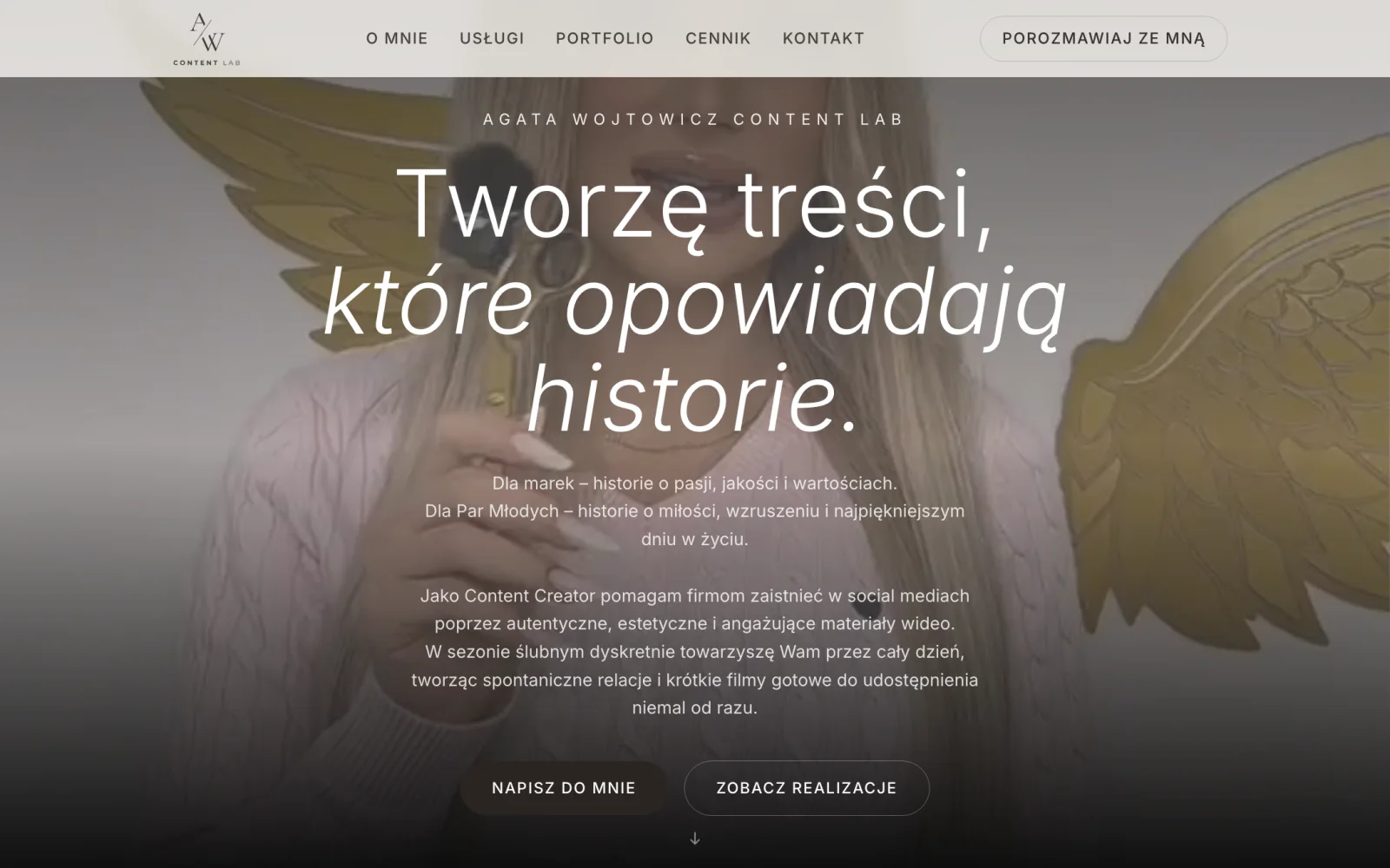 AW Content Lab — podgląd strony