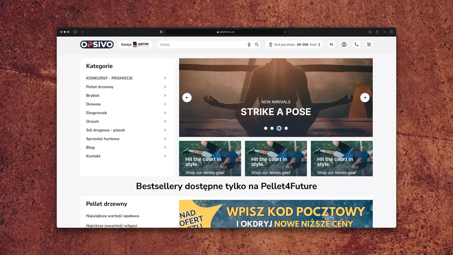 Pellet4Future — podgląd strony